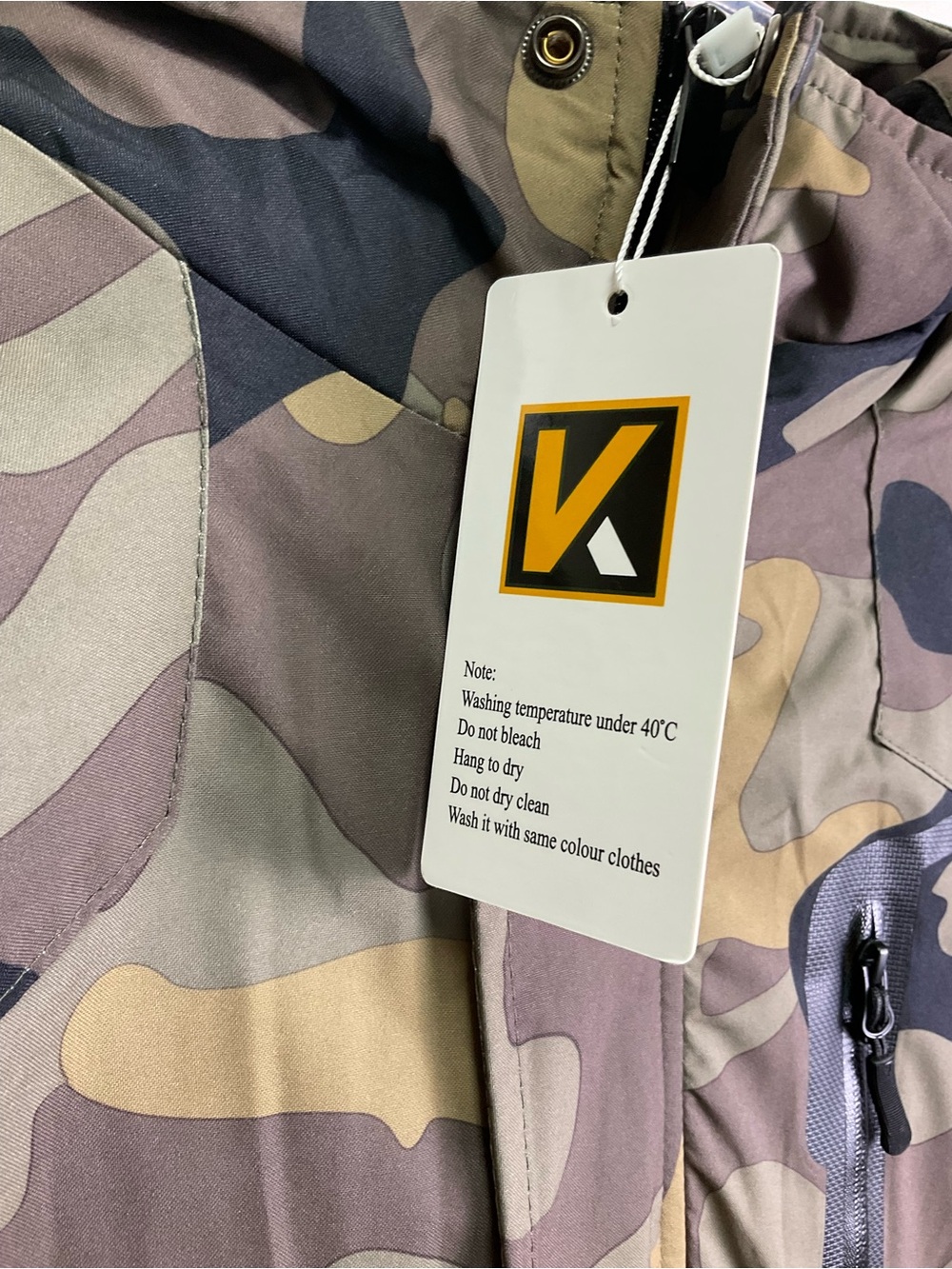 Keevoom Men Waterproof Ski Jacket - Camo - Picture 3 of 15